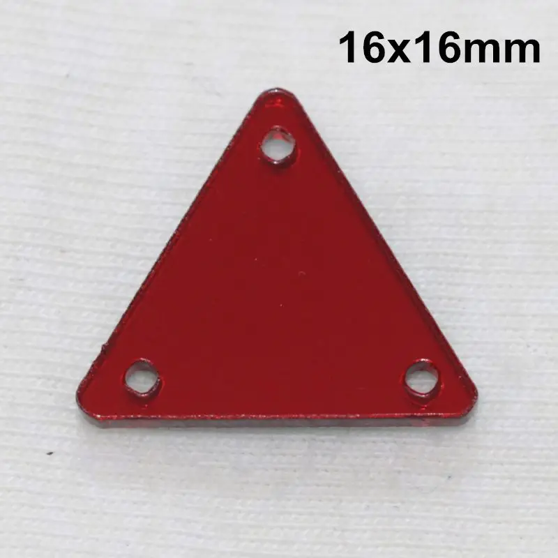 A08-16x16 Siam acryl ic зеркало пришить Стразы DIY Flatback зеркало акрил пришивные стразы с отверстиями для шитья - Цвет: A08-16x16