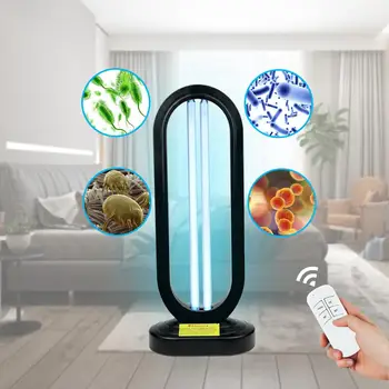 

UV-C Ultraviolet lamp 110V/220V 50W UVC Germicidal Light tube Remote control UV Sterilizer Desinfection Bactericidal lamp