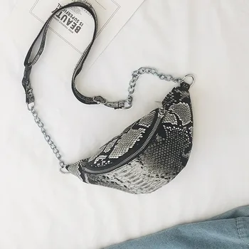 

2019 Chest Bags Unisex Fashion Serpentine Bag Fanny Pack Serpentine Leather Waist Bag Crossbody Belt Bags Fashion Pocket #57