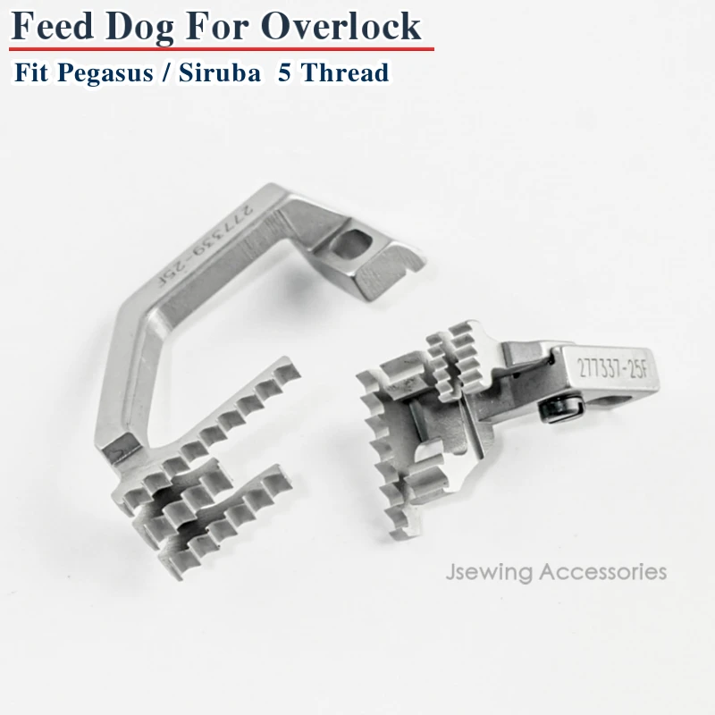 

Детали для швейной машины 277337-25F/277339-25F, кормовая собака для Pegasus EX3200 M800 Siruba 988 Overlock, подходит для 5 ниток, сверхпрочные