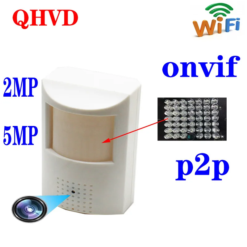 

Mini infrared night vision 940mn WIFI HD H.265 1080P 5MP P2P ONVIF small surveillance indoor pinhole camera camhiPro