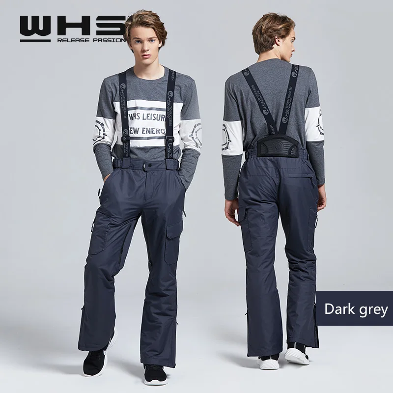 WHS Новый Для мужчины лыжные брюки брендов Открытый Теплый Сноуборд Штаны пальто