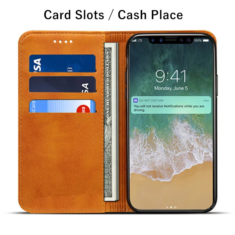 Роскошный чехол-книжка с подставкой для iPhone X 7 8 6 6s Plus, натуральная кожа, откидной Магнитный чехол для iPhone XS MAX XR, чехлы для телефонов, Coque