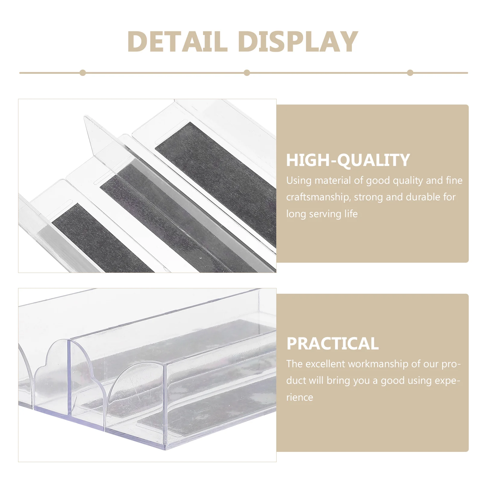10Pcs Baffles Goods Acrylic Shape Splitters Shelf Dividers