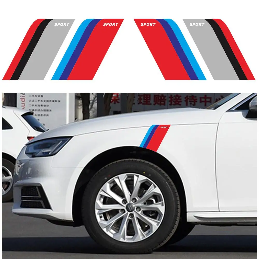2 шт. декоративные наклейки на автомобиль для Bmw Benz Audi Vw Honda Mazda|Наклейки