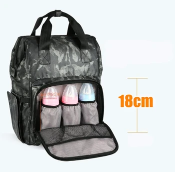 

CAI Woman Backpack Camouflage Mummy Daddy Diaper Mother Bag Military Style Anti Theft Zipper Pocket Women Men Bags 2019 SWAT