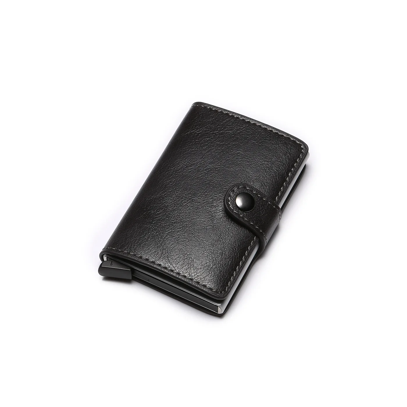 Small Gray Мужской Смарт RFID Блокировка защита тонкий держатель для карт кошелек Hasp Rfid кошельки алюминиевый кредитный держатель для карт Чехол кошелек - Цвет: Small Gray