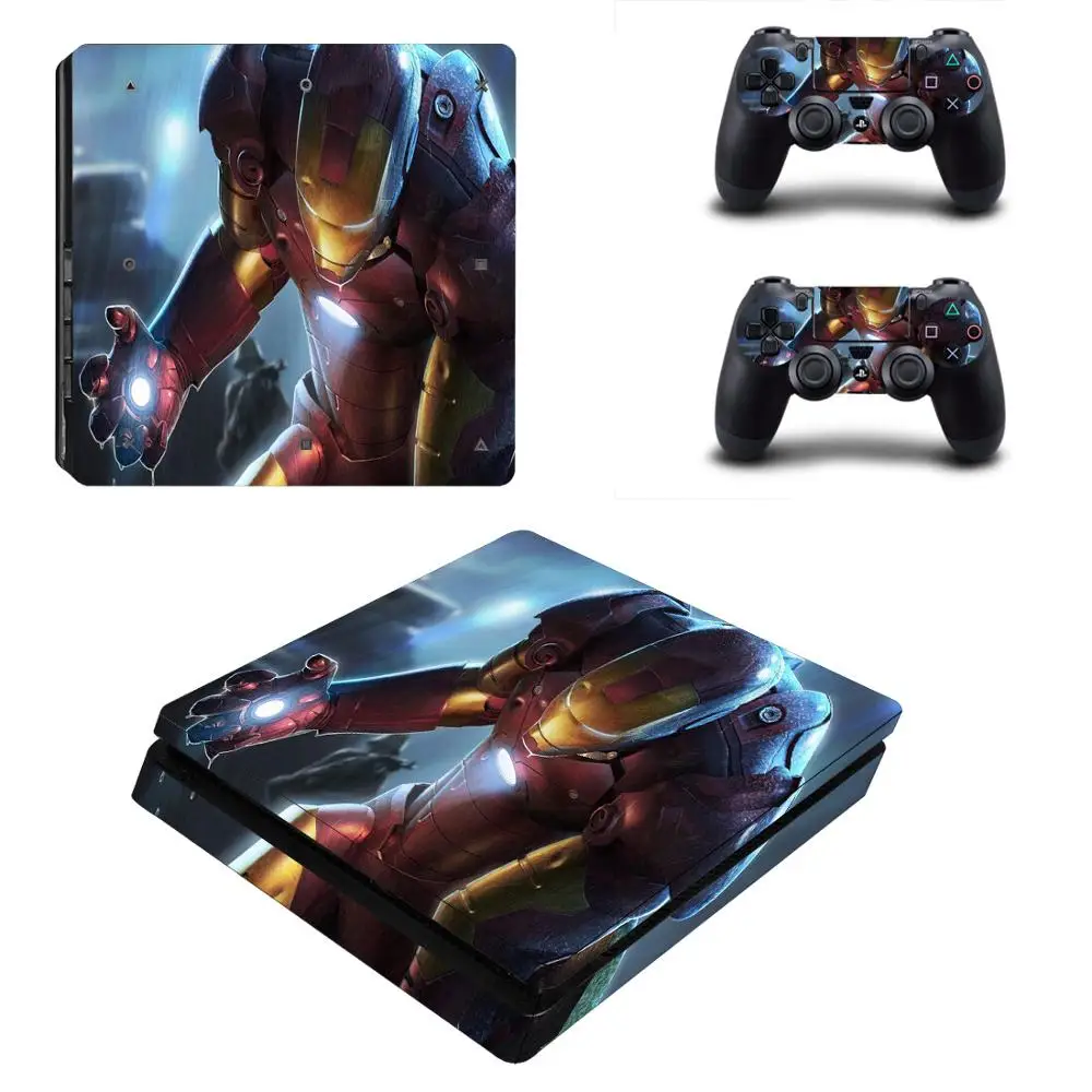 Мстители Железный человек PS4 тонкая кожа Виниловая наклейка стикер для Playstation 4