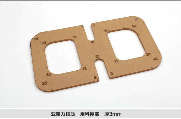

Diy leather tool rounded making template corner ruler