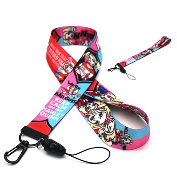 

Harley Quinn Birds of Prey Mobile Phone Straps Cosplay Anime Phone Cord Lanyard Props Accessory