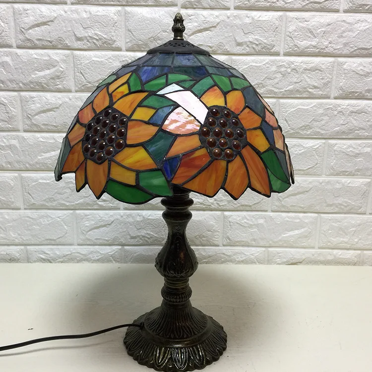 Тиффани настольная лампа E27 шесть моделей Стрекоза Стиль Спальня прикроватная лампа креативная Мода ретро настольная лампа