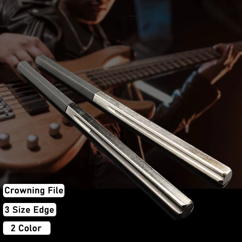GuitarFretCrowningDressingFileswith3SizeEdgesProfessional