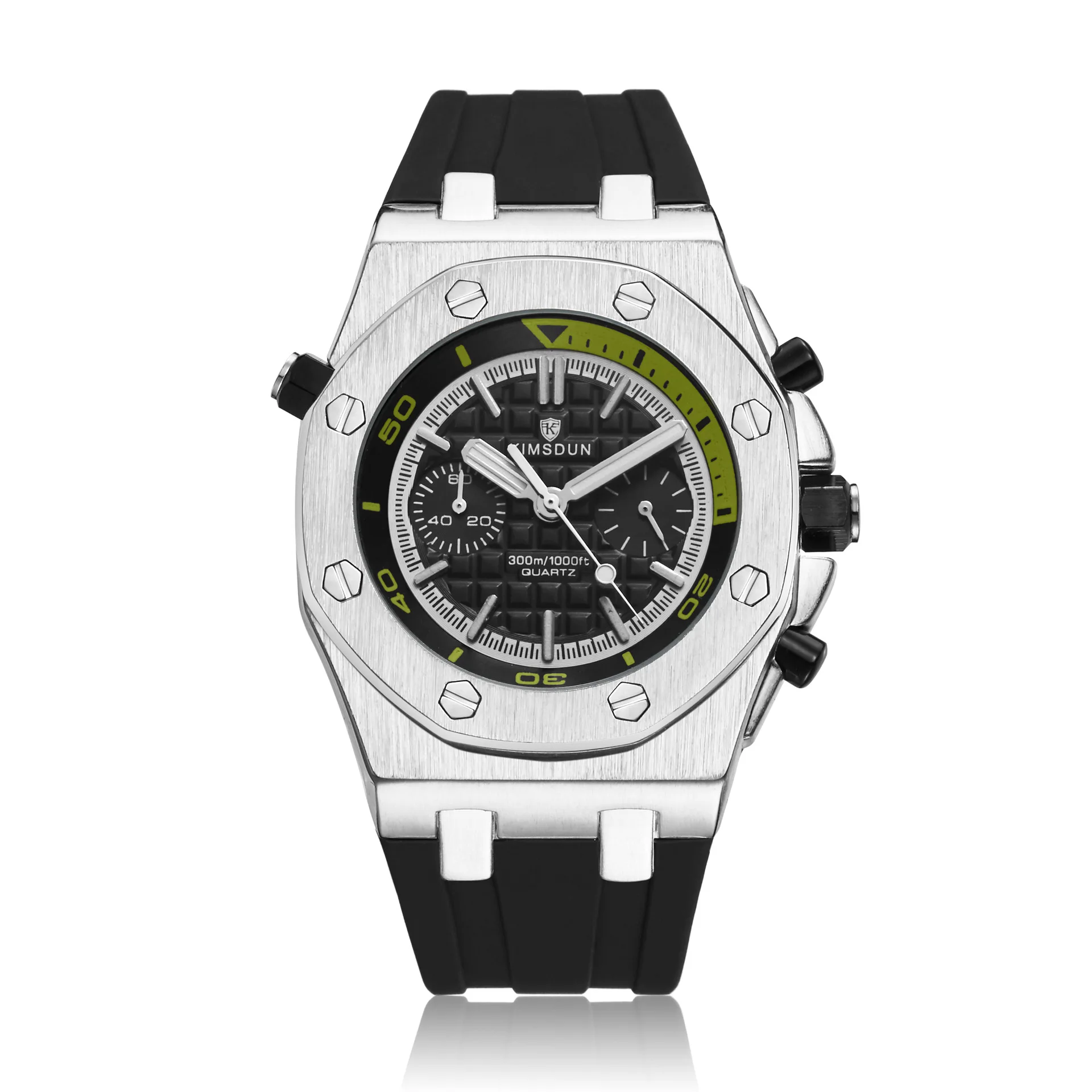 Switzerland Royal Rolexable Japan Miyota Кварц мужская мода два глаза силиконовый Камуфляжный пояс спортивный водонепроницаемый reloj hombre