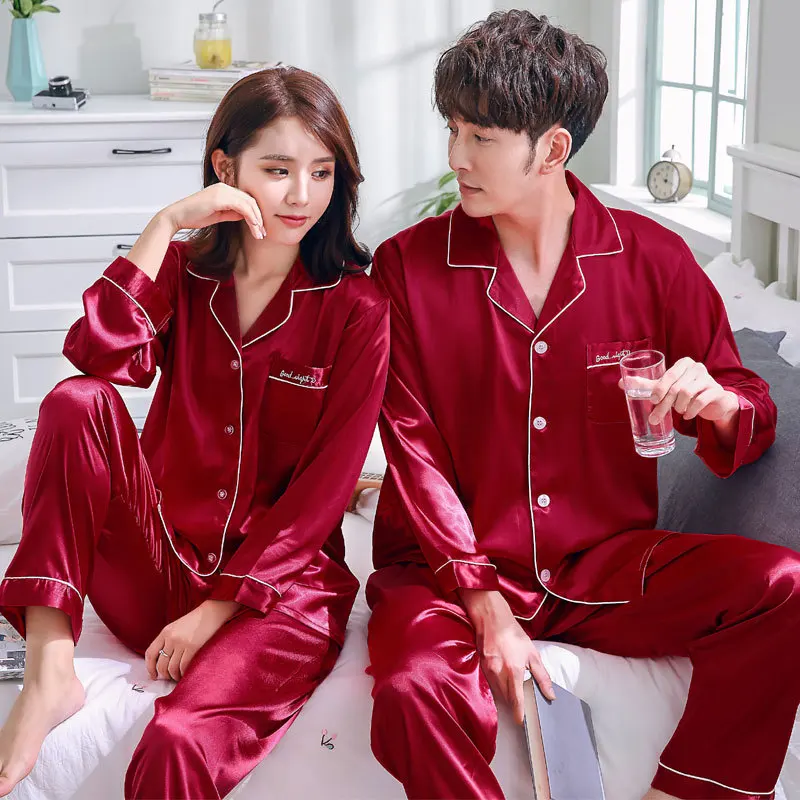 His and hers silk pyjamas Clearance