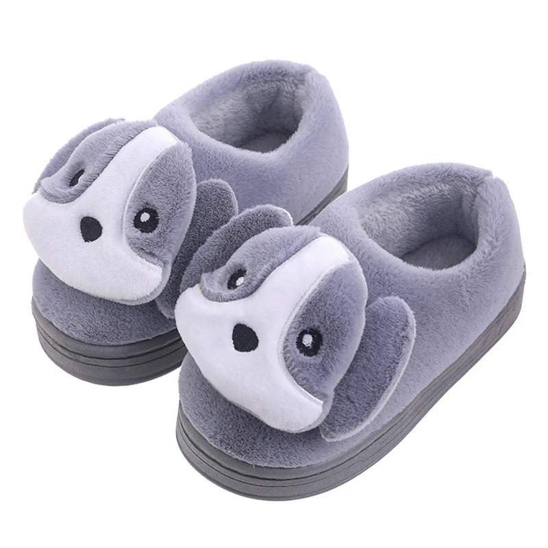 Cute Kids Dog Slippers Animal Slip on House Shoes for Boy and Girl