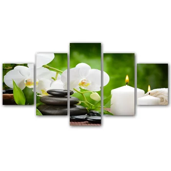 

Wulian Painting Wall Art Oil Painting Printed Modern Flower Modular Poster Framless Picture for Living Room Home Decor