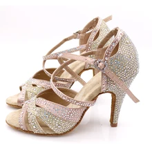 Samisoler; босоножки со стразами; Туфли для латинских танцев Для женщин туфли латинских Танцы, обувь для женщин, танго, джазз бальная танцевальная обувь Для женщин