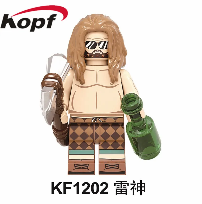KF1202 Without Box KF6103 строительные блоки для мальчиков, мини звездный свет, а-поезд, кирпич, королева МэВ хомеландер, глубокий черный Нуар, фигурки, игрушки для детей - Цвет: KF1202 Without Box