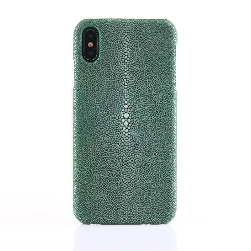 Роскошный кожаный чехол для iPhone X XS MAX XR настоящий жемчуг с рыбьей кожей кожаный чехол для iPhone 7 8 Plus