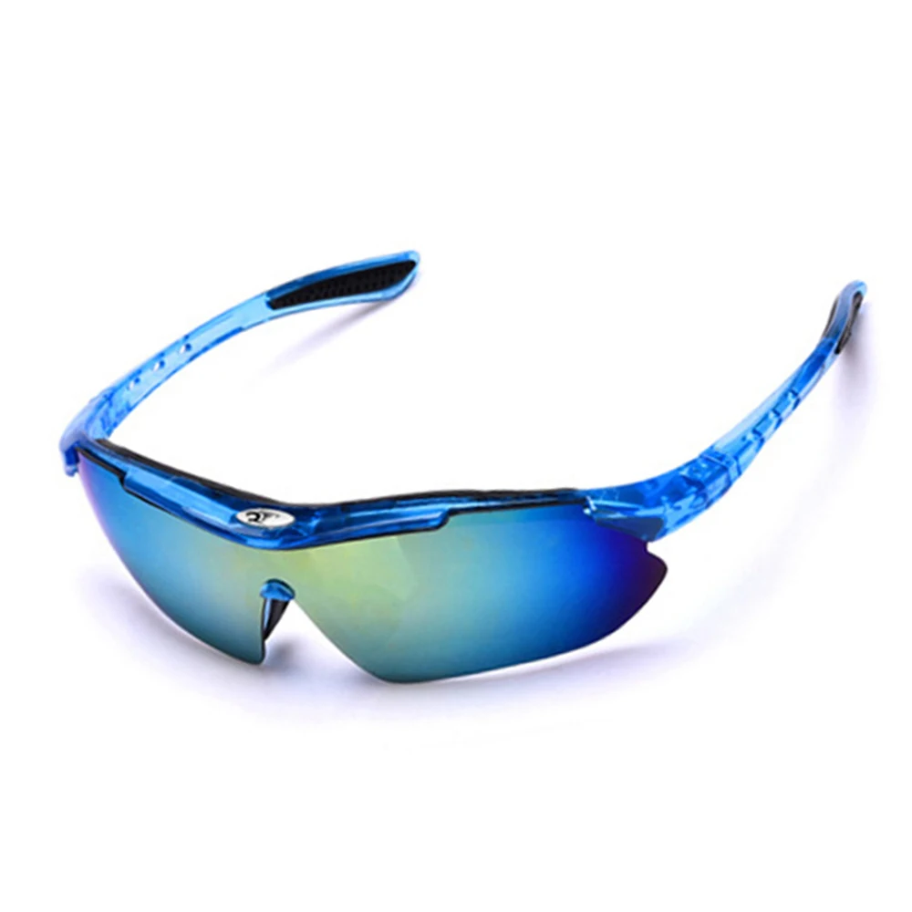 C06 TRANSPARENT BLUE AIELBRO велосипедные солнцезащитные очки для спорта на открытом воздухе, велосипедные очки для мужчин и женщин, велосипедные солнцезащитные очки 29 г, очки с 3 линзами - Цвет: C06 TRANSPARENT BLUE