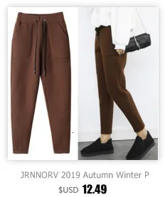 JRNNORV корейские джинсы женские большие размеры зимние теплые джинсы брюки синие однотонные Свободные флисовые плотные узкие брюки джинсовые брюки