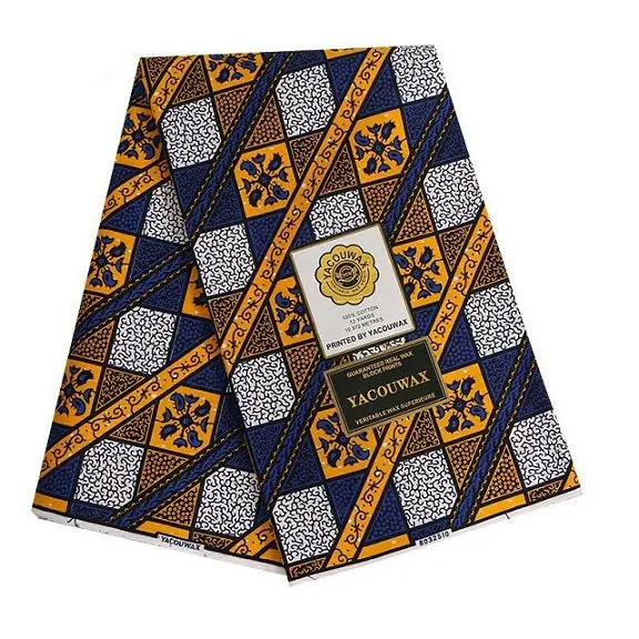 Анкара ткань Африканский настоящий воск принт Tissu Африканский хлопок 6 ярдов настоящий воск Африканский батик ткань для свадебного платья