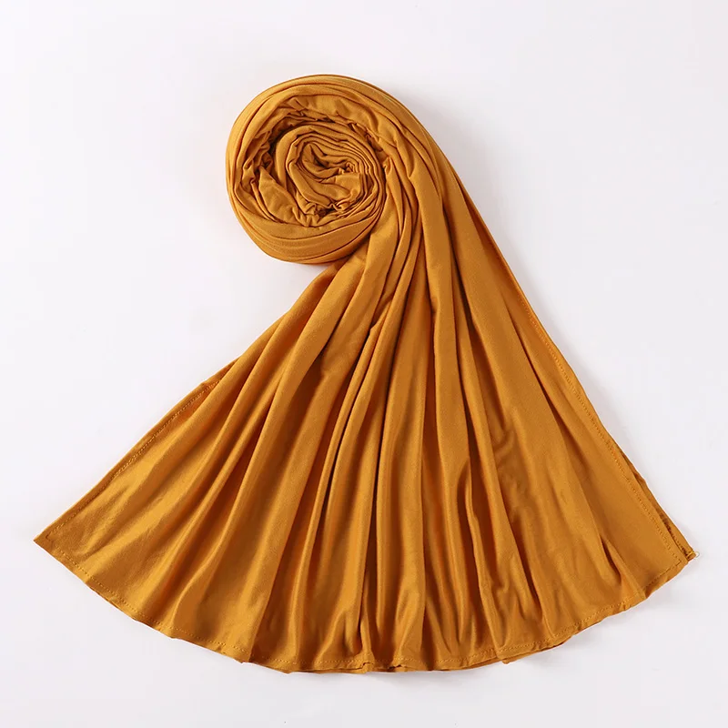 175*75cm New Women Jersey Hijabs Long Good Stitching Shawls 20COLOR FOR CHOOESE