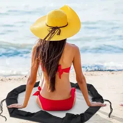 Waterproof Surf Wetsuit Changing Mat Dry Bag Beach Wet Swimsuit Storage Pouch Drawstring Mat Water Sport Diving Suit Cinch Bag