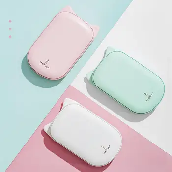 

Cute Handwarmer Mini Hand Warmers For Girls Termofor Gumowy Portable Pocket Power Bank 3600mAh USB Charging Hand