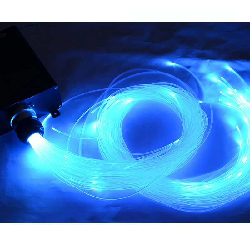 Helderheid 20Pcs X 2Mm Diameter 1 ~ 5 Meter Lengte Pmma Einde Gloed Plastic Fiber Optic Kabel Voor verlichting Decoratie Gratis Verzending