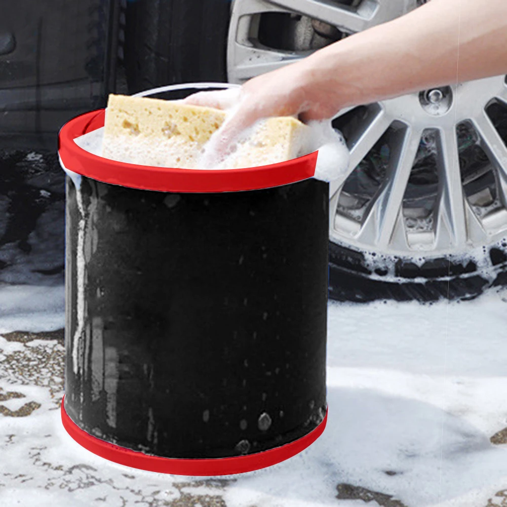 Lavagem de Carro Equipamento de Pesca ao ar Grande Balde Dobrável Casa Multi-função Portátil Livre 12l 4 Automóveis e motos