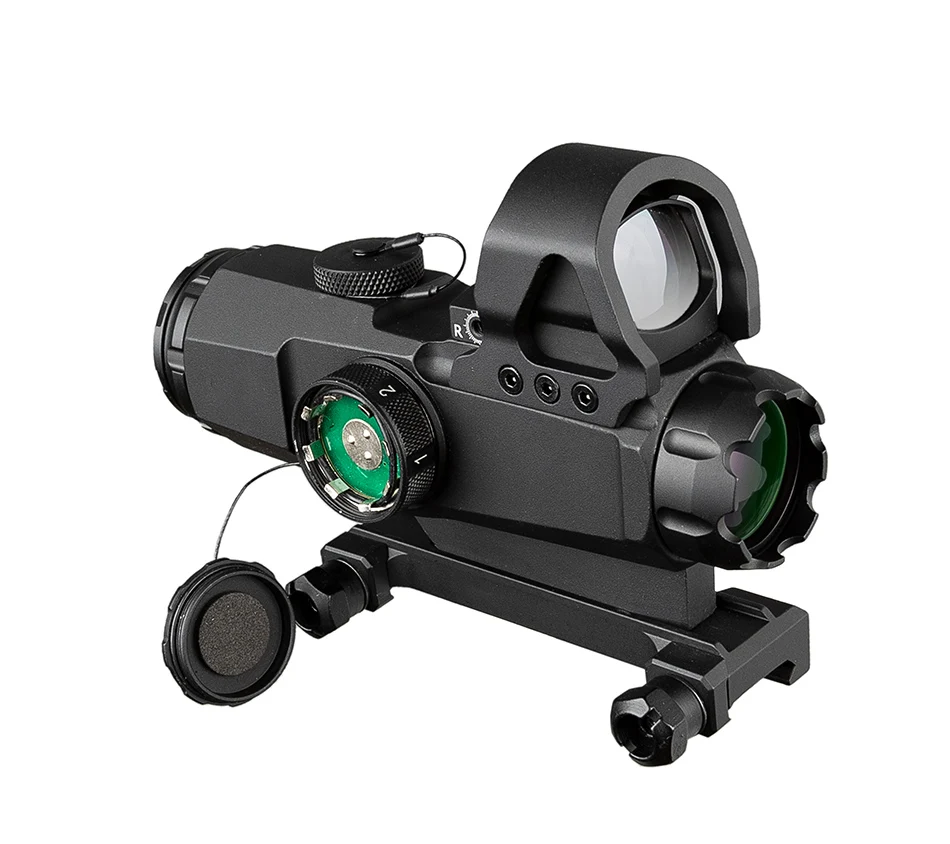 Escopos Tactical Hamr Rifle Scope Lente Ponto Vermelho Pp1-0403 Mark 4 Alta Precisão Multi-range Riflescope Caça 4x24 11 Lunetas Riflescopes
