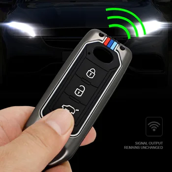 Custodia per chiave auto in lega di zinco Shell Fob per GAC Trumpchi GSG A3 GA3S GA5 GA6 GS4 GS8 portachiavi con protezione chiave accessori per anello - Custodia per chiave auto in lega di zinco Shell Fob per GAC Trumpchi GSG A3