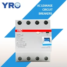 AC 4P 63A 100A 230V 400V Residual Current Circuit Breaker Differential Breaker Safety Switch FS202