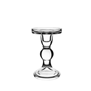 

European Crystal Candlestick Holder Glass Showpiece Candle Holder Wedding Dining Candelabra Candle Home Decoration DF50CH