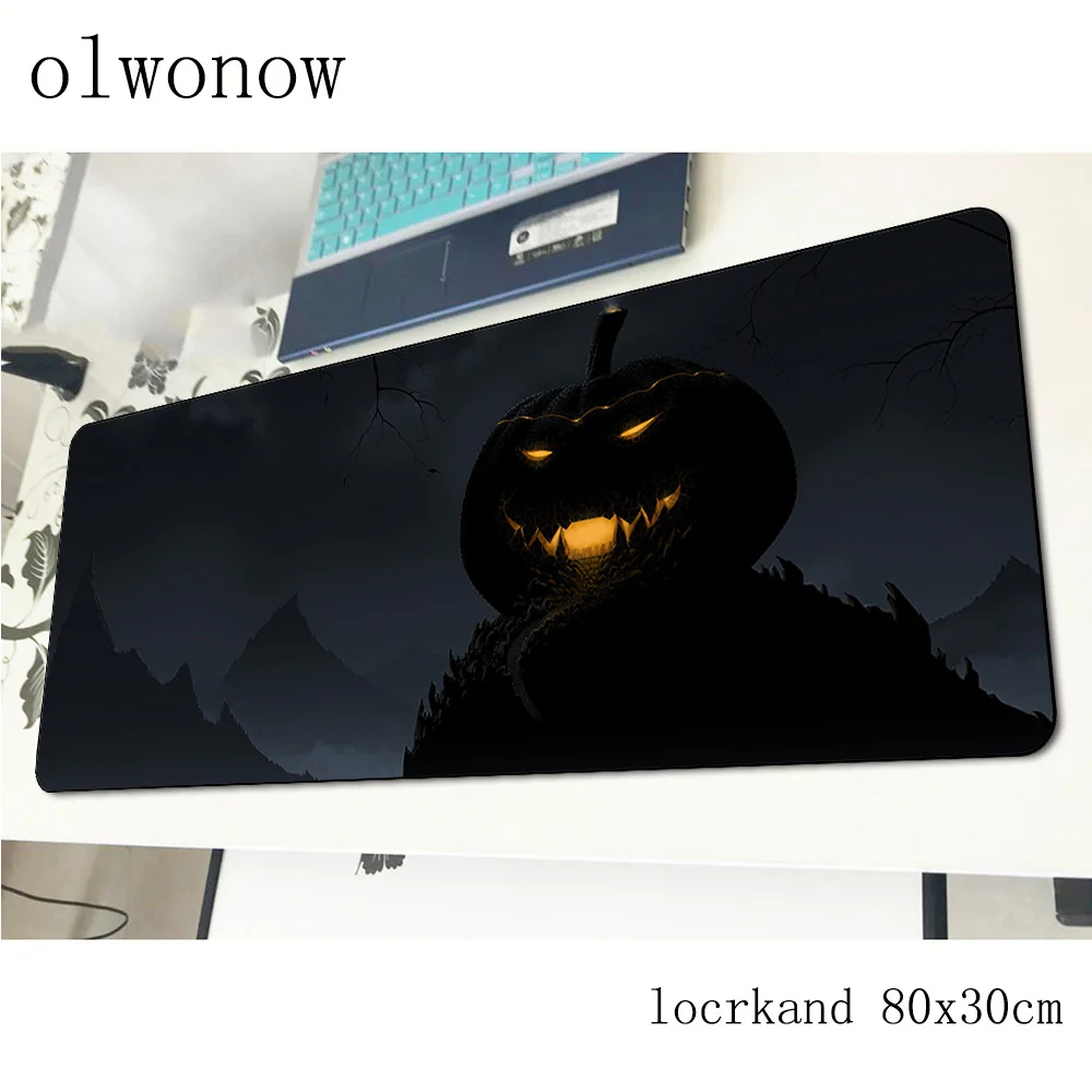 Хэллоуин Тыква коврик для мыши 80x30 см игровой коврик для мыши большой геймерский коврик esports игровой компьютерный стол padmouse коврики для игровой клавиатуры
