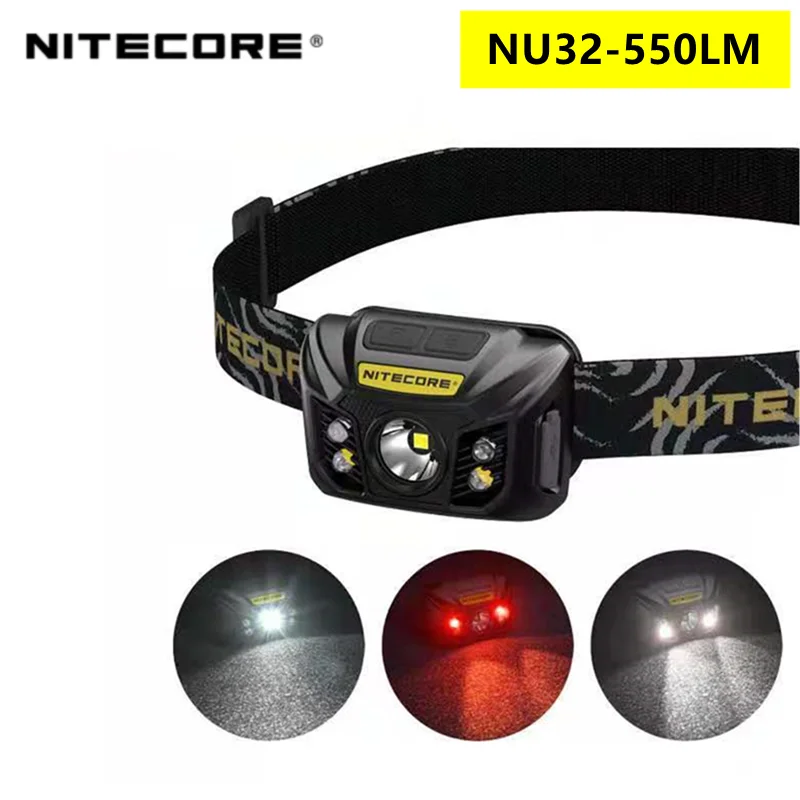 Налобный фонарь NITECORE NU32 550 лм светодиодный с USB-зарядкой | Лампы и освещение