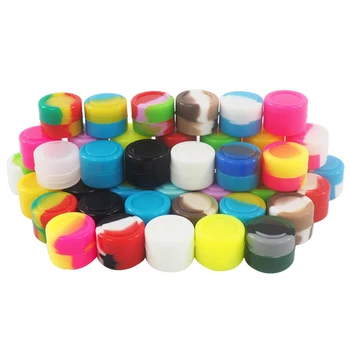 

Silicone 2ml 500pcs Containers Silicone Storage Jar Seals Oil Wax Concentrate mixed color