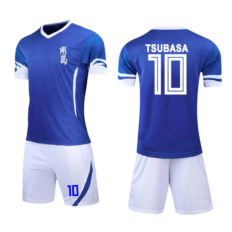 Adult Children Adult Anime Captain Tsubasa Ozora Tsubasa Football Jersey Cosplay Costume No.10 Top Shorts Suit Jerseys Halloween - Цвет: 5