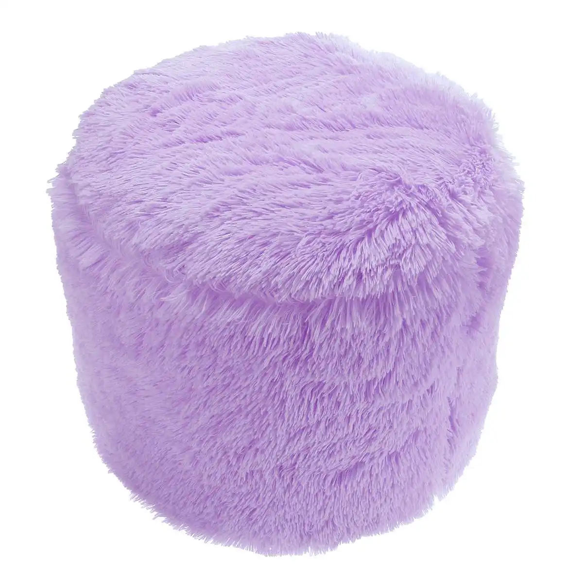 Nordic Style Children's Small Stool Polyester Fabric Soft and Lint-Free Home Children's Sofa Small Chair Modern Fashion Stool - Цвет: Deep Purple