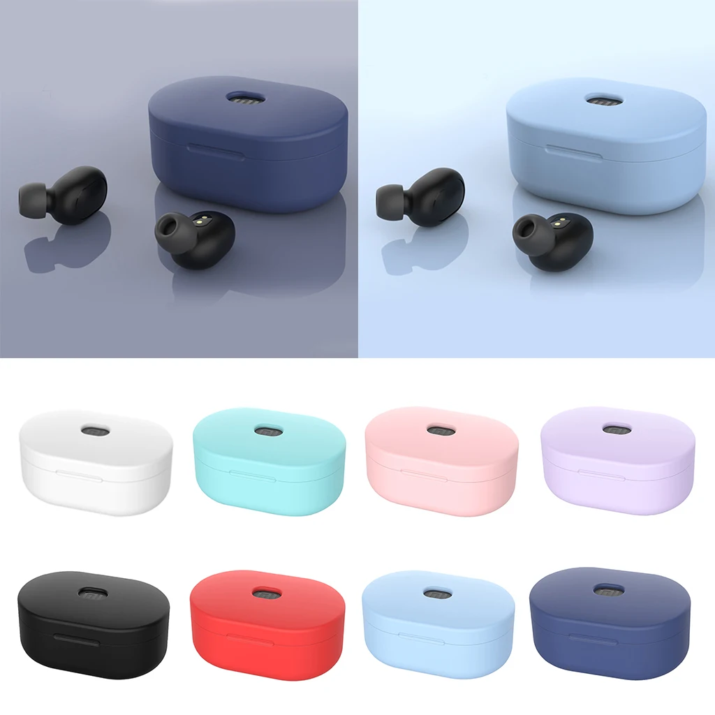 Защитный силиконовый чехол для Xiaomi Redmi Airdots зарядки TWS Bluetooth молодежная