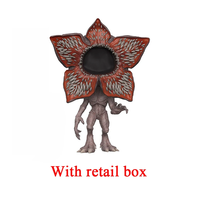 Demogorgon Withbox Очень странные дела, Дротика одиннадцать Dustin снежок танцевальная Стив демогоргон винил-трансформаторы приобретаемые форму игрушки для детей Рождественский подарок - Цвет: Demogorgon Withbox