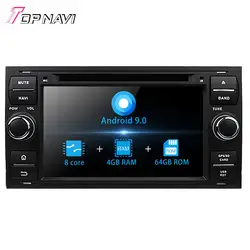 Topnavi 7 ''4 ядра Android 6.0 автомобиль DVD играть на Focus/Mondeo/S-MAX/подключения Авторадио GPS навигации аудио стерео