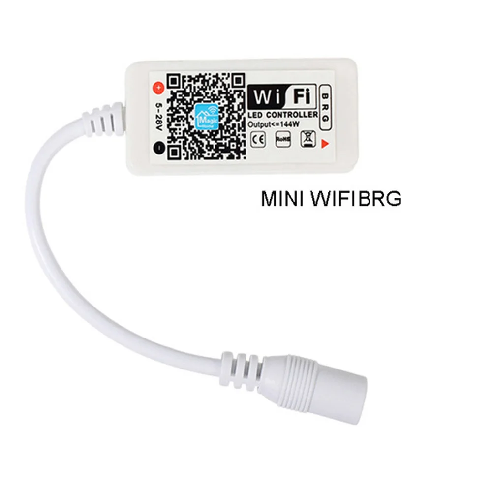Wifi мини RGB диммер контроллер Светодиодная лента домашний декор Регулируемый 5050 3528 Светодиодный wifi контроллер RGB wifi контроллер