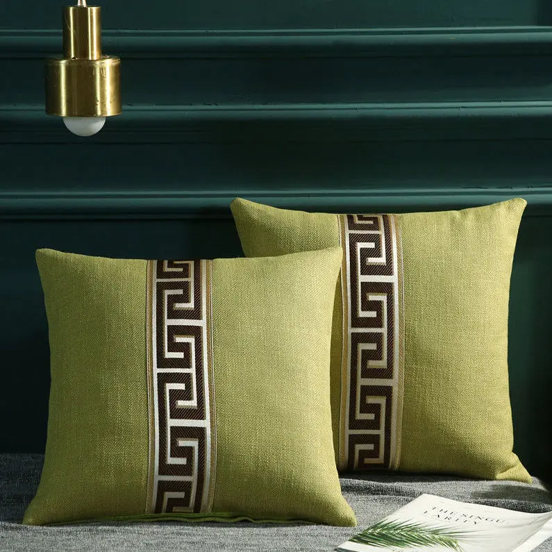 Nordic Cotton Linen Pillow Simple Modern Thickened Living Room Sofa Decoration Pillow Removable and Washable bench cushion 6