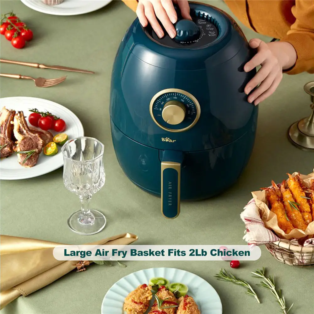 Air Fryer Bear A19A (black) A19A (black), for Making French Fries