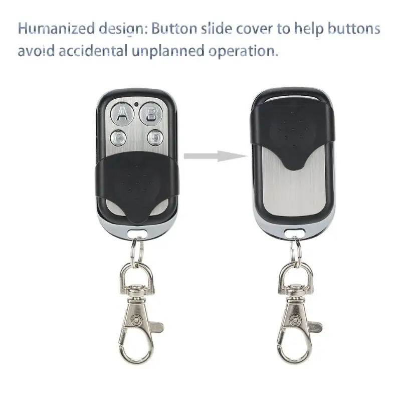 Mini Copy Code 4 Channel Remote Control Cloning Duplicator Key Transmitter 433 MHz Learning Garage Door Gate Opener