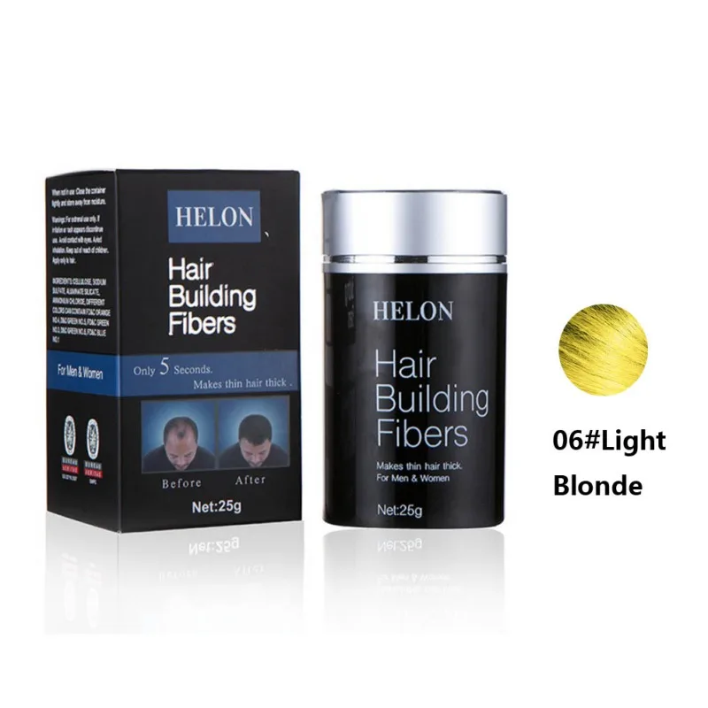 Утолщенное волокно для волос для женщин и мужчин, строительное волокно, консилер для выпадения волос, пудра для укладки, цвет, порошок для наращивания - Цвет: F
