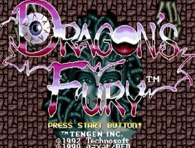 Dragon's Fury 16 bit MD игровая карта для sega Mega Drive для Genesis