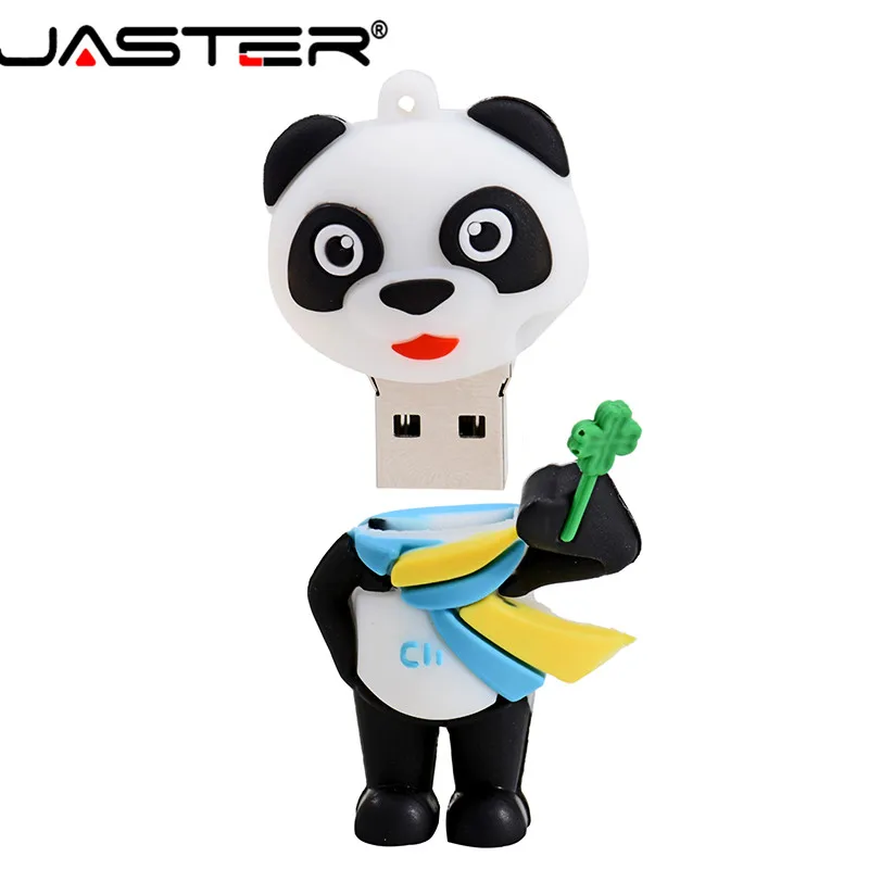 JASTER USB 2,0 мультфильм пандарен модель USB флэш-накопитель 4 ГБ 8 ГБ 16 ГБ 32 ГБ 64 Гб 128 ГБ Флешка Карта Памяти Рождественский подарок